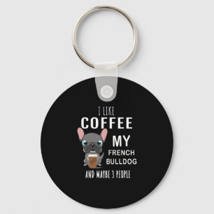 Koffie drinken met mijn vriend Bulldoggen Sleutelhanger