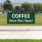 KOFFIE Drive-Thru Open! Banner (Insitu)