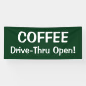 KOFFIE Drive-Thru Open! Banner (Horizontaal)