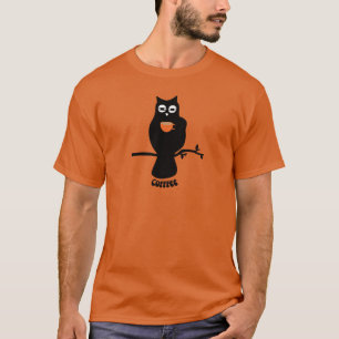 Koffie Droopy Eyed Owl T-shirt