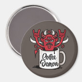 Koffie Duivel Magneet (Voorkant / Achterkant)