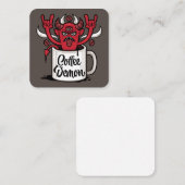 Koffie Duivel Vierkante Visitekaartje (Voorkant / Achterkant)