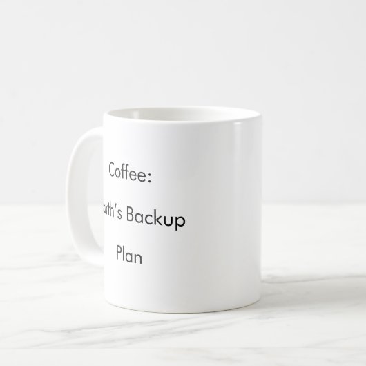 Koffie: Earth’s Backup Plan heeft een leuke mok (Voorkant links)