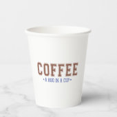 Koffie: Een beker in een beker met papier (Voorkant)