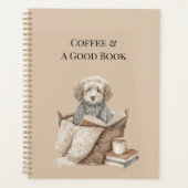Koffie & Een Goed Boek Hondenmand Planner (Voorkant)