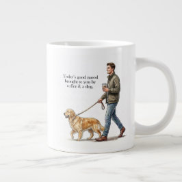 Koffie & een gouden start de dag goed beginnen grote koffiekop