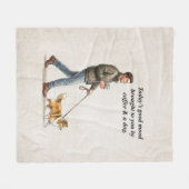 Koffie & een Sable Sheltie maken deze dag beter Fleece Deken (Voorkant (Horizontaal))