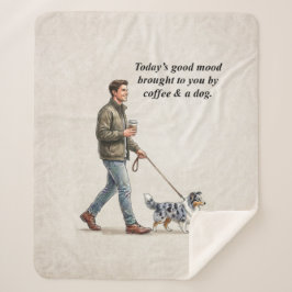 Koffie & een Sheltie Gezellige Dag Sherpa Deken