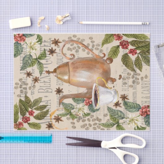 Koffie één tissuepapier (Craft)