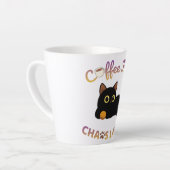 Koffie eerst, chaos later Latte mok (Linkerhoek)