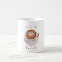 Koffie eerst, dan praten – Grappige ochtendkoffiek Koffiemok