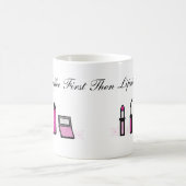 Koffie eerst en dan lipstick koffiemok (Center)