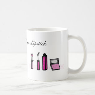 Koffie eerst en dan lipstick koffiemok