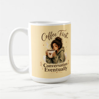 Koffie Eerst Gesprek Eventueel Mok