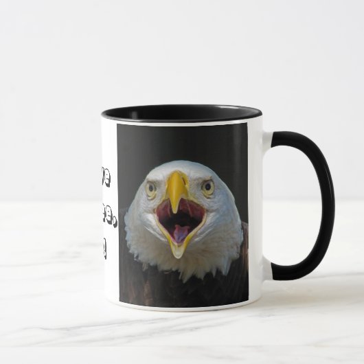 Koffie eerst, gesprek later mok (Rechts)