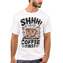 Koffie Eerst Grappige Koffieliefhebbers Vintage Sh