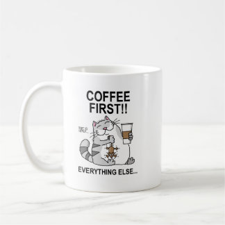 Koffie eerst!! koffiemok