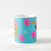 Koffie eerst, later lopen - Grappig Hond Mam Gift Koffiemok (Center)