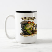 Koffie Eerst, Later Pas Panik Komische Mok met Kik (Links)
