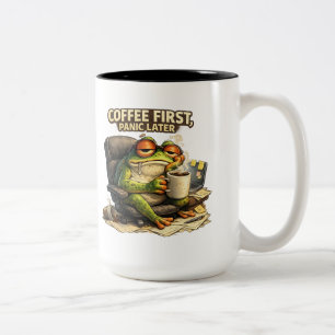 Koffie Eerst, Later Pas Panik Komische Mok met Kik