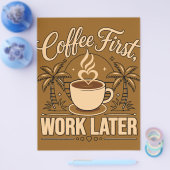 Koffie eerst, later werken – Aangedreven door cafe Flyer (Enkel)