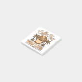 Koffie eerst, later werken – Powered by cafeïne Post-it® Notes (Schuin)