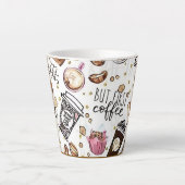 koffie eerst latte mok (Voorkant)
