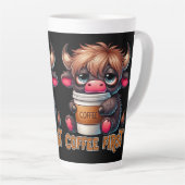 Koffie Eerst Latte Mok (Rechterhoek)
