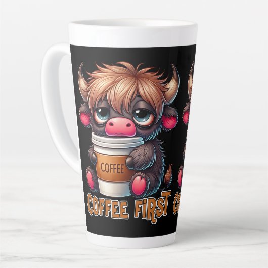 Koffie Eerst Latte Mok (Linkerhoek)