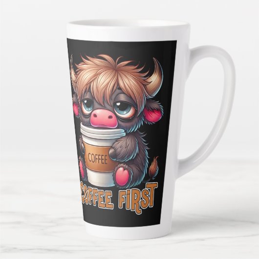 Koffie Eerst Latte Mok (Rechts)