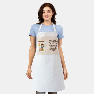 Koffie eerst, praat later - Grappig mok ontwerp Schort