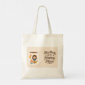 Koffie eerst, praat later - Grappig mok ontwerp Tote Bag (Achterkant)