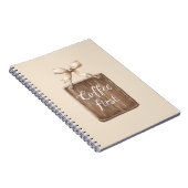 Koffie Eerst Teken Boog Notitieboek (Rechterzijde)