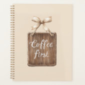 Koffie Eerst Teken Boog Planner (Voorkant)