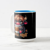Koffie Eerst Tweekleurige Koffiemok (Voorkant links)