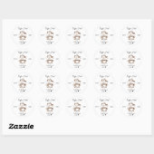 Koffie Eerst Vers Gebrouwen Ronde Sticker (Vel)