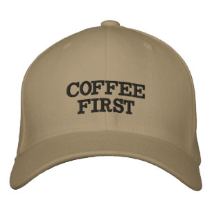 Koffie Eerst Vet Gedrukt Geborduurde Pet