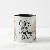 Koffie eerst volwassen later grappige mok (Midden)
