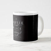 Koffie eerst vrede grote koffiekop (Voorkant rechts)