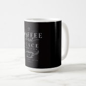 Koffie eerst vrede koffiemok (Voorkant rechts)