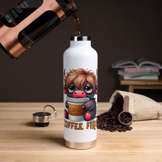 Koffie Eerst Waterfles (Koffie (Gedraaid) )