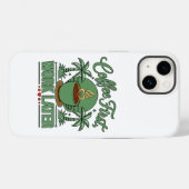 Koffie eerst, werk later. Aangedreven door Caffein Case-Mate iPhone Case (Achterkant (horizontaal))