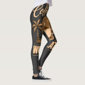 Koffie Eerst, Werk Later – Powered by Caffeïne Leggings (Rechts)