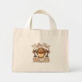 Koffie Eerst, Werk Later – Powered by Caffeïne Mini Tote Bag (Voorkant)