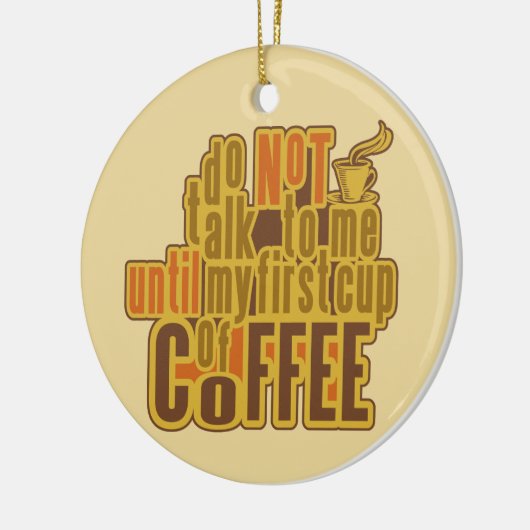 KOFFIE EERSTE aangepaste ornament (Links)