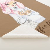 koffie eerste gezellige winter Sherpa Deken (3/4)
