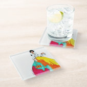 Koffie eerste glas Onderzetter (Schuin)