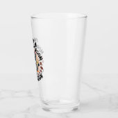 Koffie-eerste houding Fun Cat Design Glas (Links)