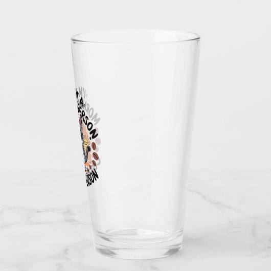 Koffie-eerste houding Fun Cat Design Glas (Links)