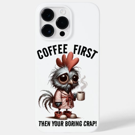 Koffie eerste meme Case-Mate iPhone case (Achterkant)